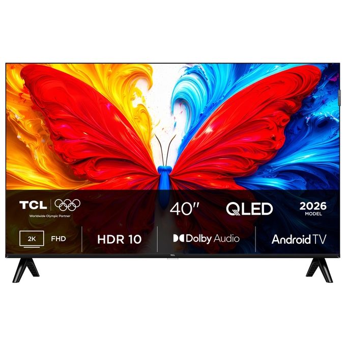 TCL 40S5L Smart TV QLED 40'' Full HD Android TV Wi-Fi Google Assistant DVB-T2 colore Nero