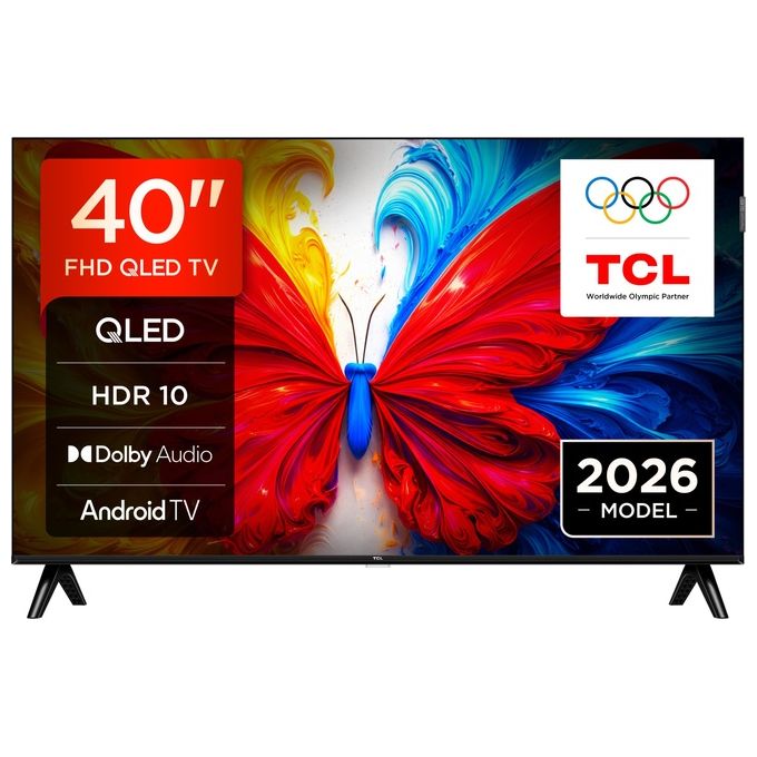 TCL 40S5L Smart TV QLED 40'' Full HD Android TV Wi-Fi Google Assistant DVB-T2 colore Nero