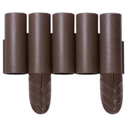 Prosperplast IPALPLUS-R222 IPAL Plus Palizzata da Giardino 2,4 m effetto legno modulare resistente agli agenti atmosferici colore Marrone