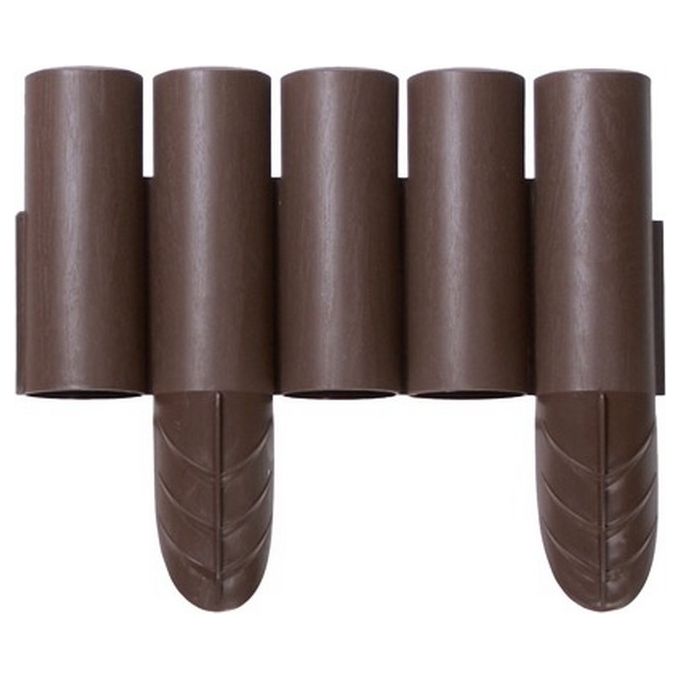 Prosperplast IPALPLUS-R222 IPAL Plus Palizzata da Giardino 2,4 m effetto legno modulare resistente agli agenti atmosferici colore Marrone