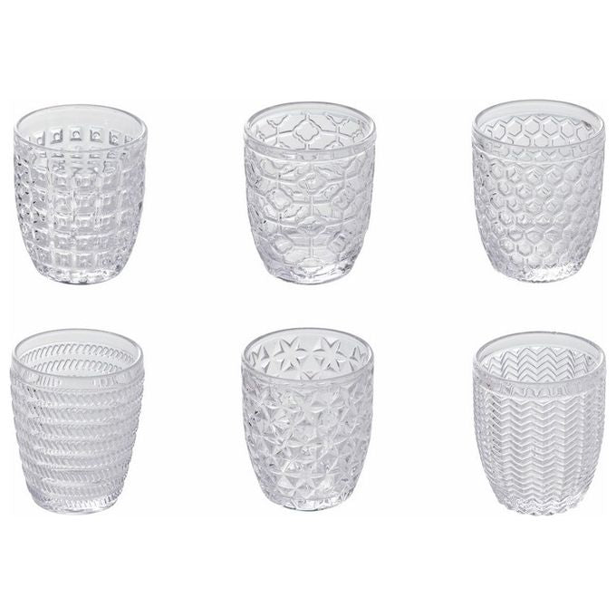 VDE Tivoli 1996 Geometrie Set 6 Bicchieri Acqua 300 Ml
