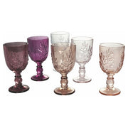 Villa d'Este Home Tivoli 5908078 Coral Provence Set 6 calici in vetro 340 ml colore Multicolore