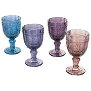 Villa d'Este Home Tivoli 5911611 Syrah Provence Set 4 Calici da Vino in Vetro 265 ml colore Viola