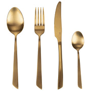 Villa d'Este Home Tivoli 5911921 Cut Set 24 Posate Acciaio Inox Lavastoviglie colore Oro Satinato