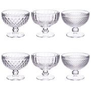 Villa d'Este Home Tivoli 5915018 Tivoli 1996 Set 6 Coppette Vintage in Vetro 390 ml Ø 12x10,5 cm colore Trasparente