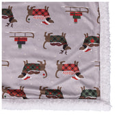 Villa d'Este Home Tivoli 5917561 Xmas Funny Coperta multiuso 150x200 cm esterno beige interno bianco colore Beige