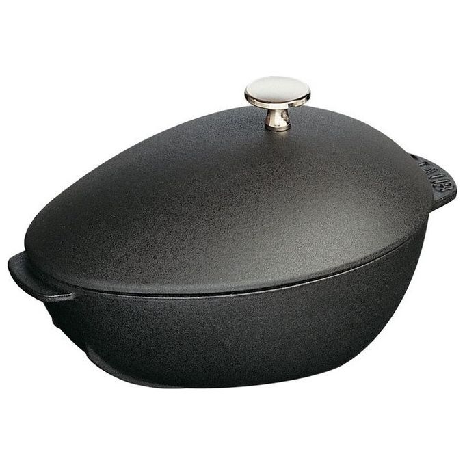 Staub 40509-494-0 Cozziera in Ghisa per Cozze Capacita' 2.00 L Diametro 25 cm colore Nero