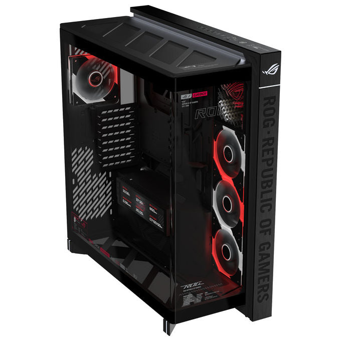 Asus 90DC00T0-B09030 ROG CRONOX GR801 CURVE TG ARGB Midi Tower con Display LCD 9.2'' e Vetro Curvo Temperato colore Nero