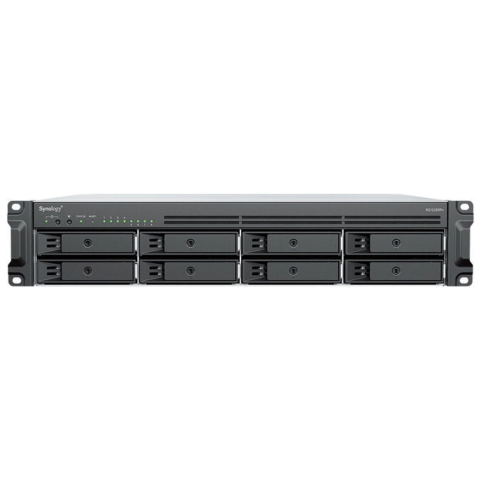Synology DS1823XS+ RackStation RS1226RP+ NAS Server con AMD Ryzen V1780B 10GbE NVMe Cache 48TB inclusi (8x6TB) SSD 512GB incluso colore Nero