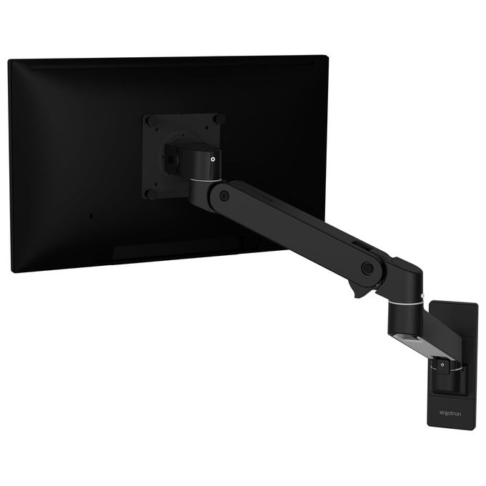 Ergotron 45-709-292 LX Pro Braccio per Monitor da Scrivania con Supporto a Grommet per Display fino a 34'' Altezza Regolabile 33 cm Rotazione 360° Inclinazione 85° VESA 75x75 100x100 mm colore Nero