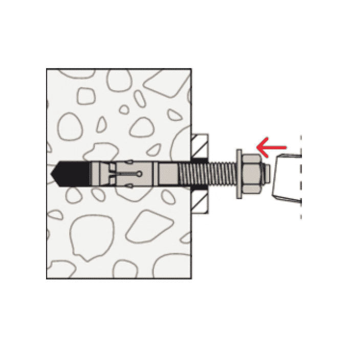 Fischer Bolt Anchor FBZ 12-10 Tasselli 20 Pezzi