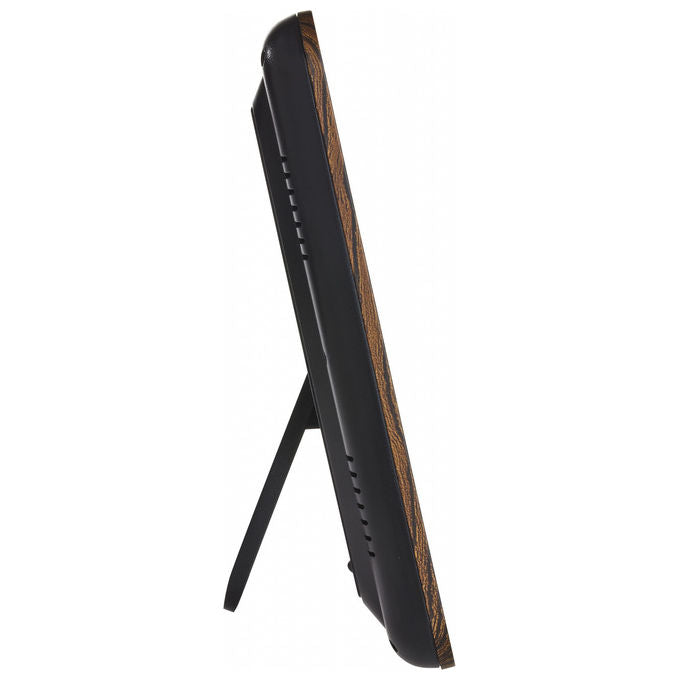 TFA-Dostmann 60.010700 Sveglia digitale con temperatura interna e esterna -10°C a +50°C indicazione giorno della settimana frequenza 433 MHz colore Legno