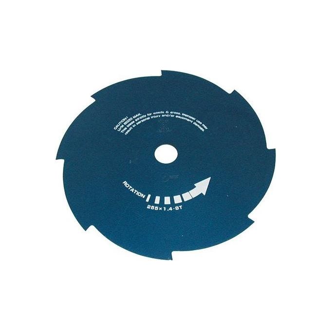 Blue Bird 600040 Disco Lama per Decespugliatore 8 Denti Acciaio SKS5 255 mm Foro 25.4 mm Anti-Incrostante
