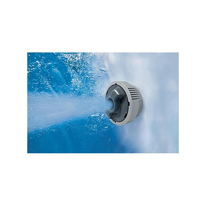 Bestway 60065 Minipiscina idromassaggio gonfiabile Zurich AirJet con EnergySense Capacita' 669 L per 4 persone 120 bocchette AirJet DuraPlus a 3 strati colore Grigio