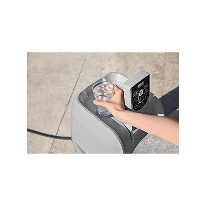Bestway 60065 Minipiscina idromassaggio gonfiabile Zurich AirJet con EnergySense Capacita' 669 L per 4 persone 120 bocchette AirJet DuraPlus a 3 strati colore Grigio