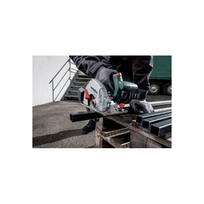 Metabo 600773840 MKS 18 LTX BL 58 Sega Circolare a Batteria Diametro Lama 16,5 cm Profondita' di Taglio 5,8 cm Motore Senza Spazzole Alimentazione 18 V colore Nero Verde Argento