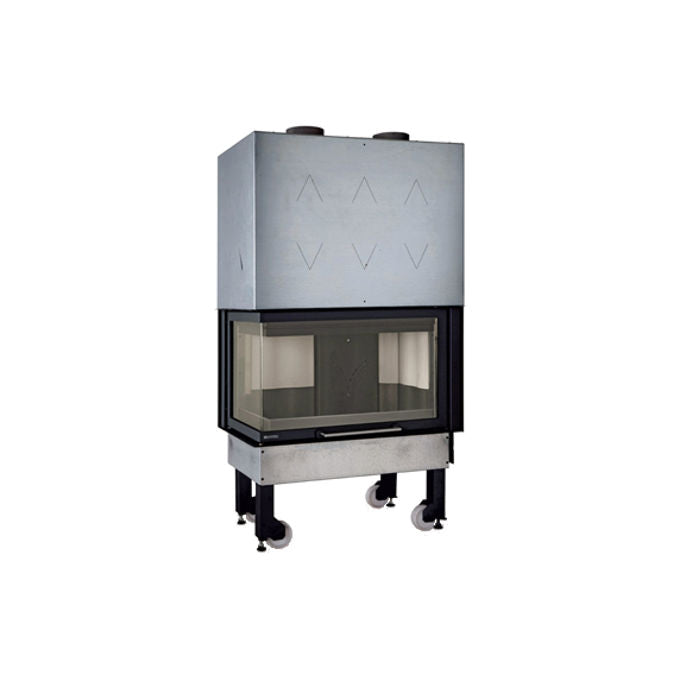 La Nordica L6018820 Monoblocco 800 Angolo SX Inserto a Legna 10 kW Classe A+ 287 m³ 80,9% colore Nero
