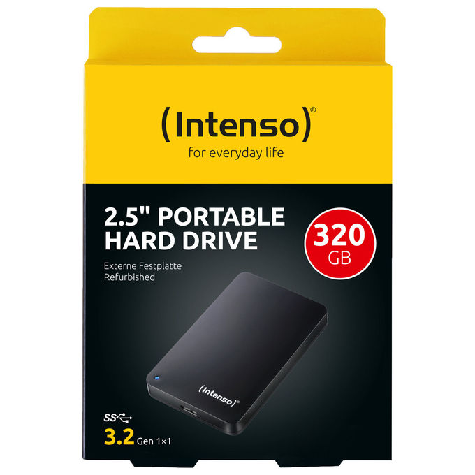Intenso 6021610 Disco Rigido Portatile 320 GB 2.5'' USB 3.2 Gen 1 5400 rpm colore Nero