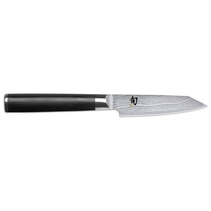 KAI DM-0772 Shun Classic Coltello Kiritsuke Lama 9 cm Acciaio VG-MAX e Damasco Manico Pakkawood colore Nero