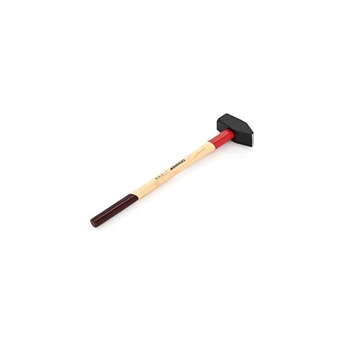 GEDORE 8673650 ROTBAND-PLUS Martello da Slitta 5 Kg Testa in Acciaio Forgiato Manico in Hickory con Protezione in Acciaio colore Marrone-Rosso