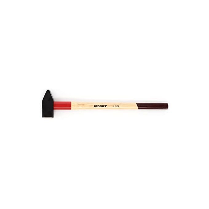GEDORE 8673650 ROTBAND-PLUS Martello da Slitta 5 Kg Testa in Acciaio Forgiato Manico in Hickory con Protezione in Acciaio colore Marrone-Rosso