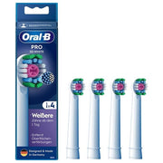 Braun Oral-B Testine di Ricambio Pro 3D Bianco 4 Pezzi