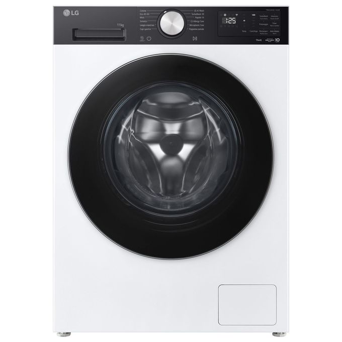 LG Lavatrice Intelligente 11 kg Classe A-40% Bianco-Nero F4NX5009TKC
