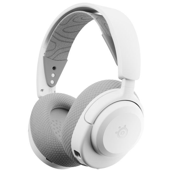 Steelseries 61687 Arctis Nova 3P Auricolare Wireless 2,4 GHz Bluetooth 5,3 Microfono Staccabile 40 h Autonomia colore Bianco