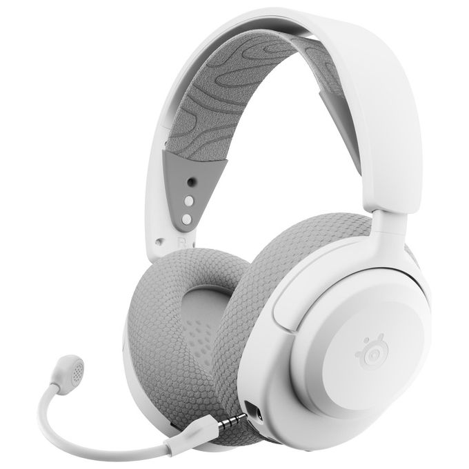 Steelseries 61687 Arctis Nova 3P Auricolare Wireless 2,4 GHz Bluetooth 5,3 Microfono Staccabile 40 h Autonomia colore Bianco