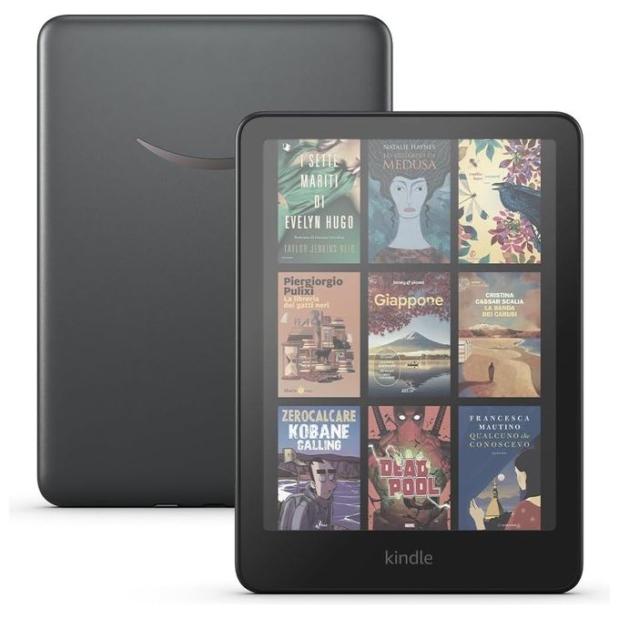 Amazon B0CX8YKQ2H Kindle Colorsoft Signature Edition Ebook Reader 7'' 32 GB Wi-Fi Bluetooth ricarica wireless colore Nero