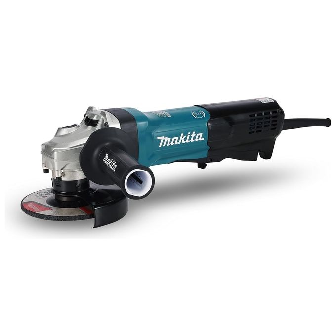 Makita GA5093X01 Smerigliatrice angolare 125 mm 1900 W Velocita' Regolabile 2800-11500 rpm Sistema SJS II Soft Start colore Nero