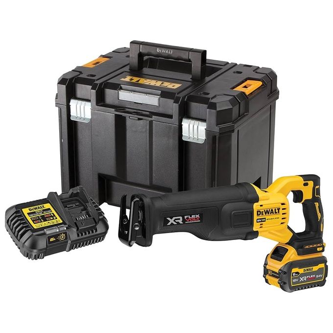 Dewalt DCS386T1-GB Seghetto Alternativo Compatto Brushless 18V Senza Batteria e Valigetta colore Multicolore