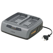 Alpina C415D Caricabatteria Doppio 48V 1,5A 2 Slot Compatibile Batterie E-Power Presa EU