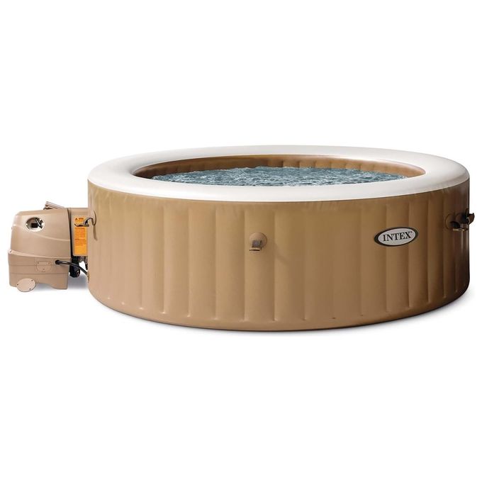 Intex 28412NP PureSpa Bubble Massage Idromassaggio Gonfiabile 8 Posti 170 Getti di Bolle 1340 L 236x71 cm colore Verde Oliva
