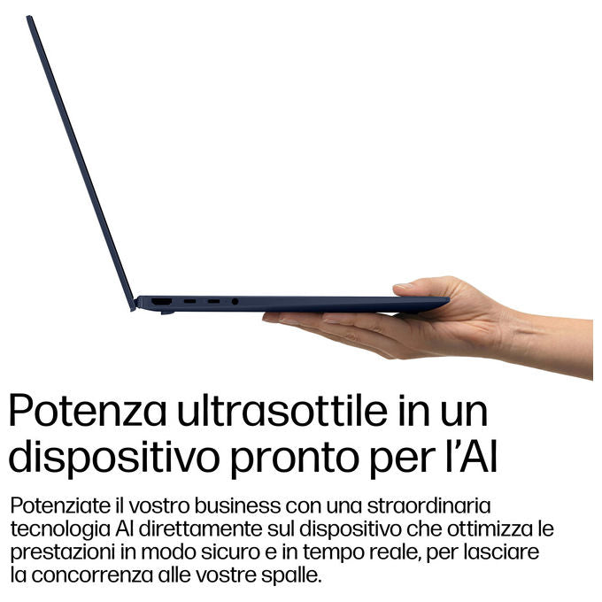 HP E4LH1AT EliteBook X G2i 14'' Laptop Intel Core Ultra 5 16 GB LPDDR5x-SDRAM 512 GB SSD Wi-Fi 7 Windows 11 Pro colore Blu