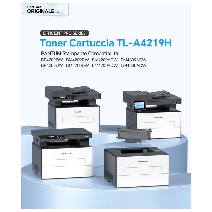 Pantum TL-A4201H Cartuccia Toner Originale 3000 pagine per BP4200DW BM4200DW BM4240ADW BM4300ADW colore Nero
