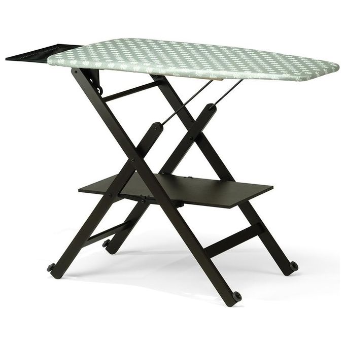 Foppapedretti 9900311086 Assai Asse da stiro completo con ruote e piano regolabile a 3 altezze colore Wengé
