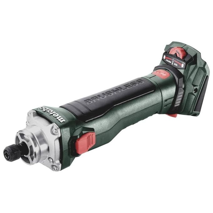 Metabo 600828850 GVB 18 LTX BL 11-28 Amoladora recta de batería con motor Brushless 1.100 W batería giratoria 90° color Negro