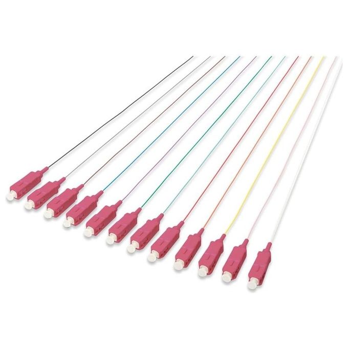 Digitus Set 12 Cavi Pigtail Fibra Ottica Colorati Connettori Sc Om4 50-125 Simplex