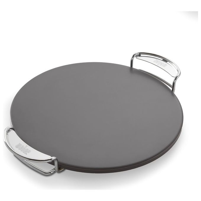 Weber 8861 Crafted Pietra da Forno Smaltata per Pizza GBS Cordierite 42x33 cm colore Crema