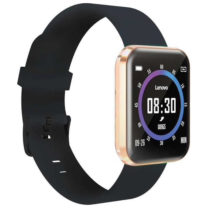 Lenovo E1 PRO Smartwatch 1,44'' Touch Android iOS IP67 8 Modalita' Sport colore Nero Gold
