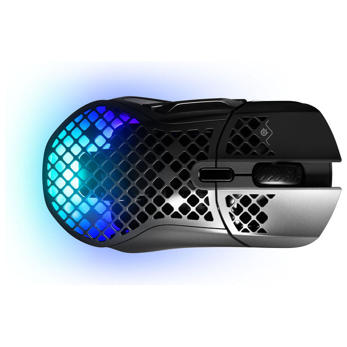 Steelseries 62406 Aerox 5 Wireless Mouse Ottico 18000 DPI Bluetooth 9 Pulsanti 1 ms Nero