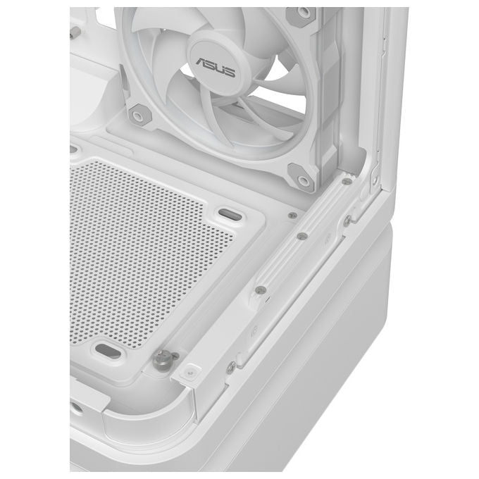 Asus 90DC0113-B19000 PRIME AP304 TG ARGB Case PC Middle-tower con pannello in vetro temprato e 4 ventole ARGB 120 mm colore Bianco