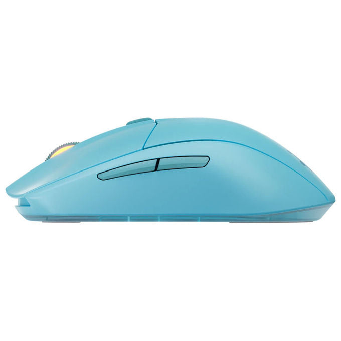 SteelSeries 62526 Rival 3 Wireless Gen 2 Mouse Gaming Sensore TrueMove Air 18000 DPI Connessione Dual Wireless 2.4 GHz e Bluetooth 60 Milioni di Clic Garantiti colore Azzurro