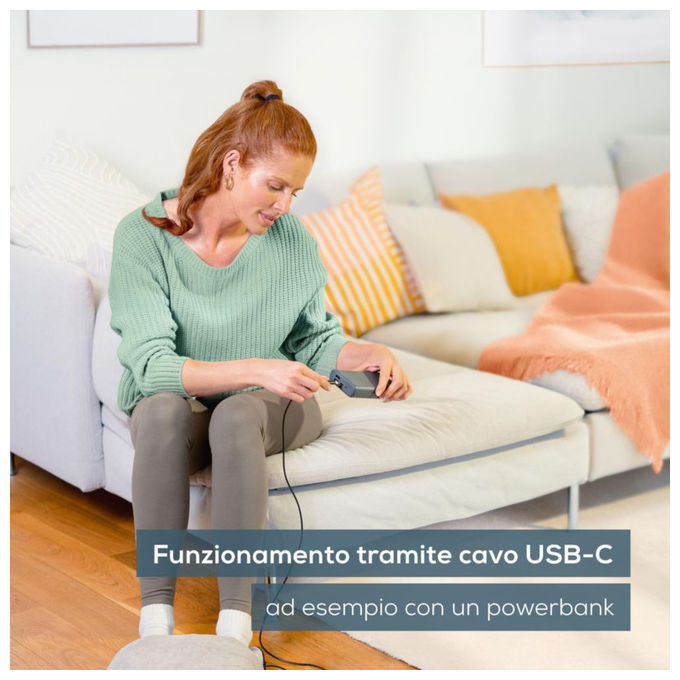 Beurer 10556 FM 28 Massaggiatore Plantare con Funzione Calore e Vibrazione Spegnimento Automatico Dopo 20 Minuti colore Grigio talpa
