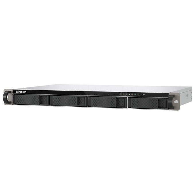 Qnap TS-432XEU-4G TS-432XeU NAS Rack 1U 4 GB DDR4 0 TB QNAP QTS colore Nero Grigio
