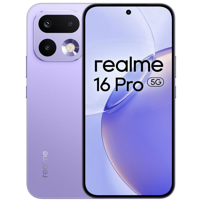 Realme 16 Pro 5G, 512GB, 8GB, Viola Orchidea, Smartphone Dual Sim, NFC, RMX5120
