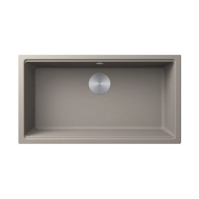 Elleci LG213043BSO Time Undermount Lavello da Incasso 1 Vasca Sottotop Sopratop Granitek Matt 750 x 435 mm colore Tortora 43