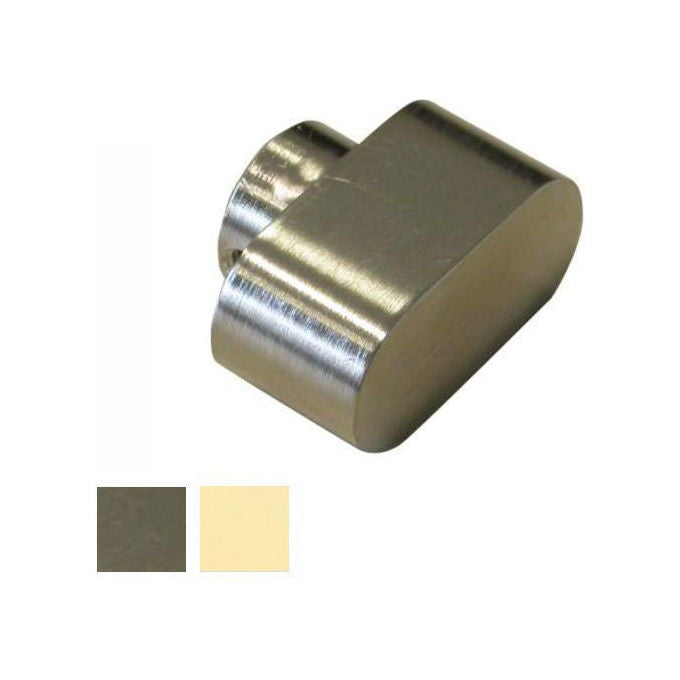 Cisa 06355.00.0.66 Pomolo Ovale per Cilindro Ottone Perno Rasabile colore Lucido