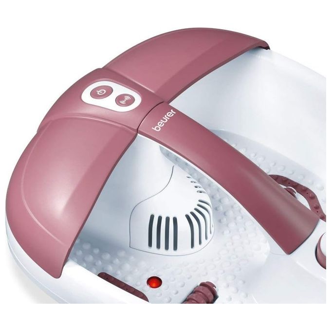 Beurer FB 35 Idromassaggiatore Plantare Pediluvio 140 W Aromaterapia Luci Infrarossi 3 Accessori Pedicure colore Bianco Rosso